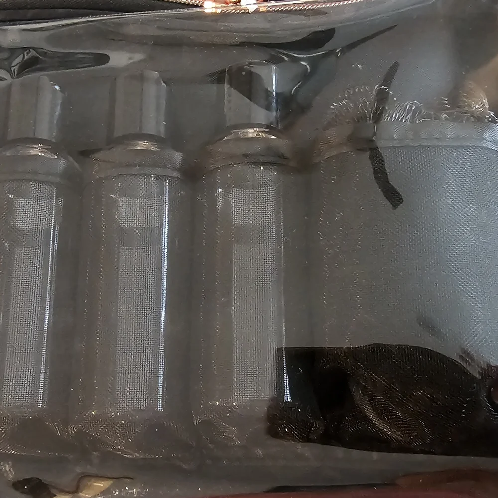 Brand New Clear/Black Travel Toiletry Bag